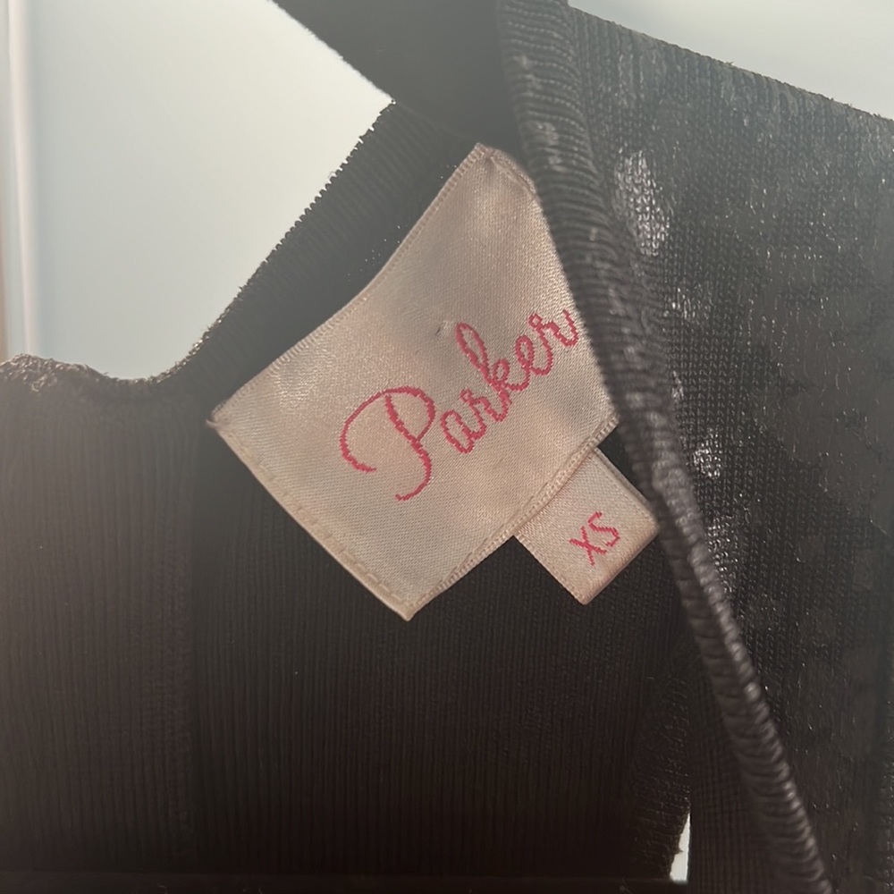 Parker metallic black snakeskin dress XS - Picture 3 of 4